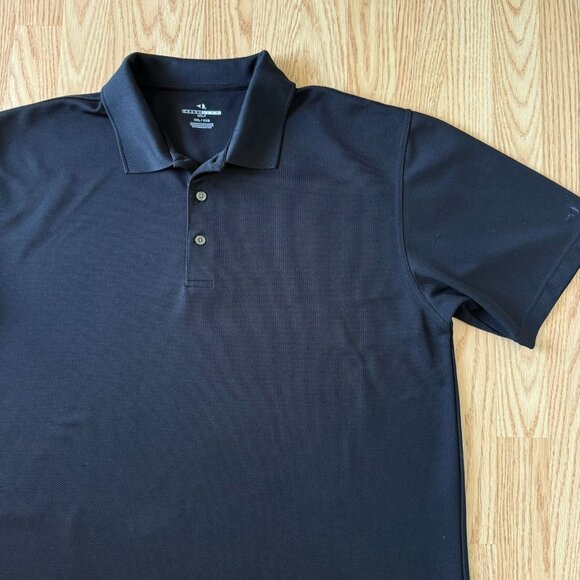 Grand Slam Golf Mens Black Polo Shirt XXL Short Sleeve Performance Textured - Picture 1 of 7